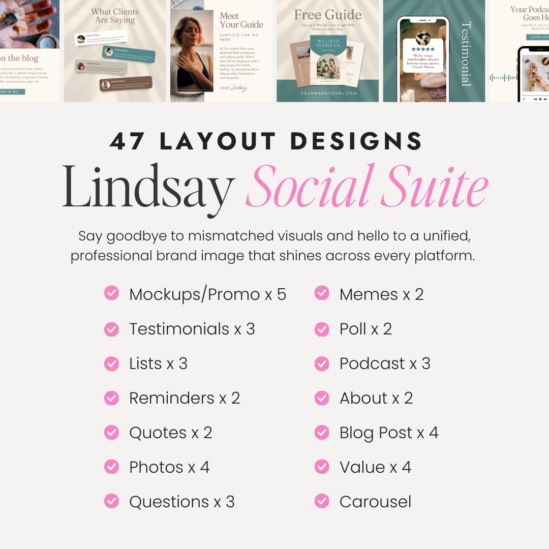 Lindsay Social Media Kit