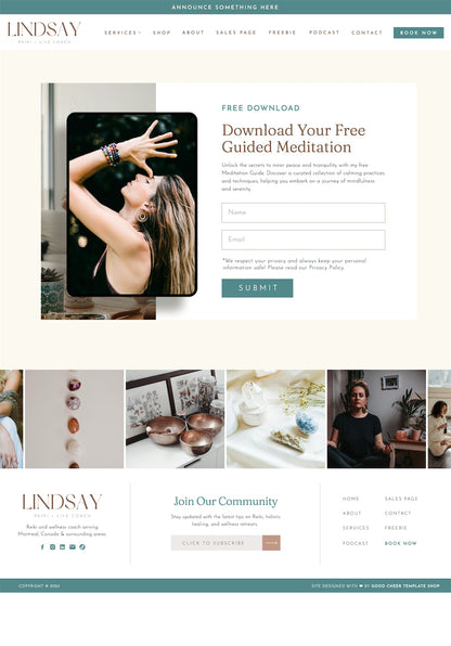 Lindsay Showit Template