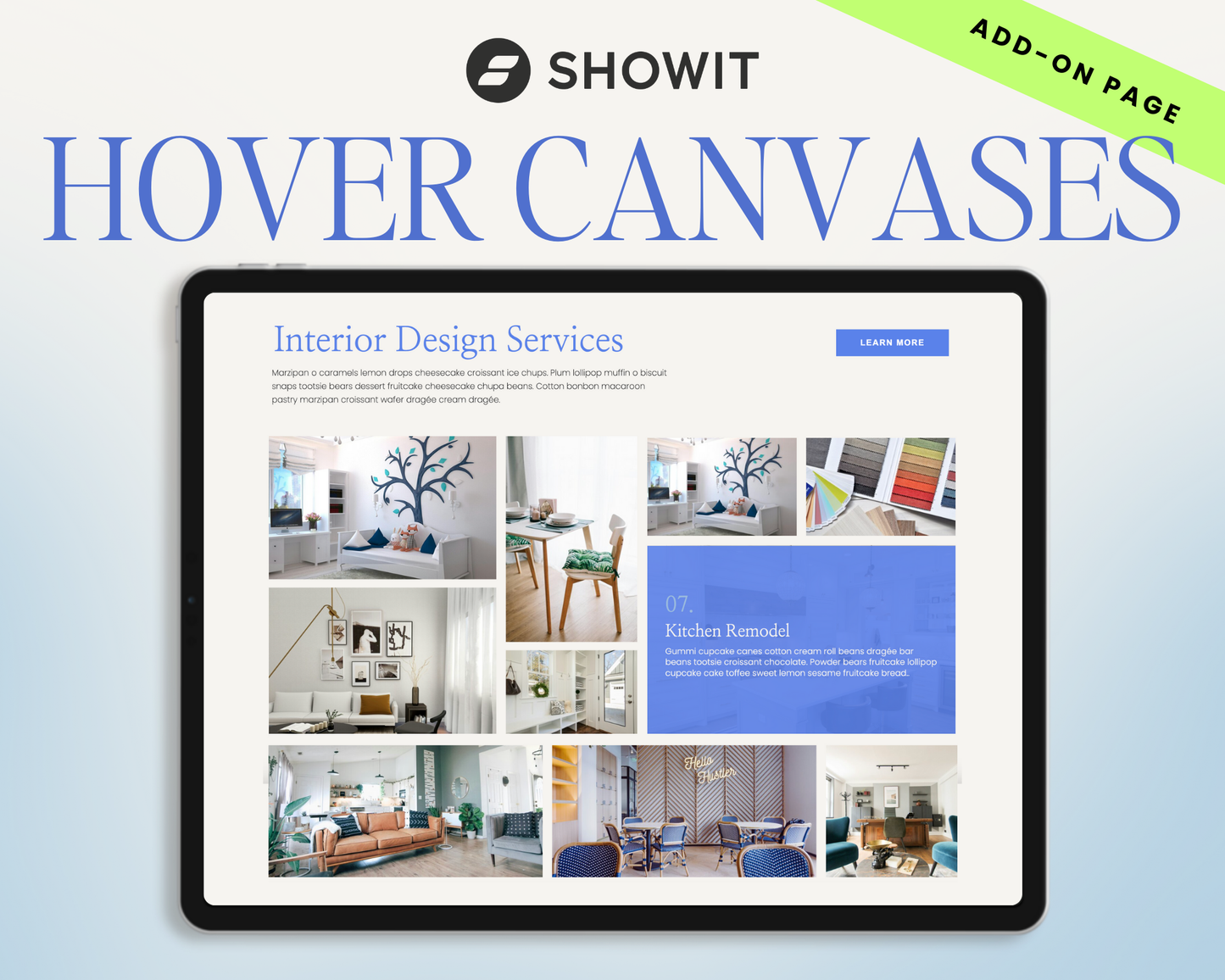 Interactive Hover Canvases