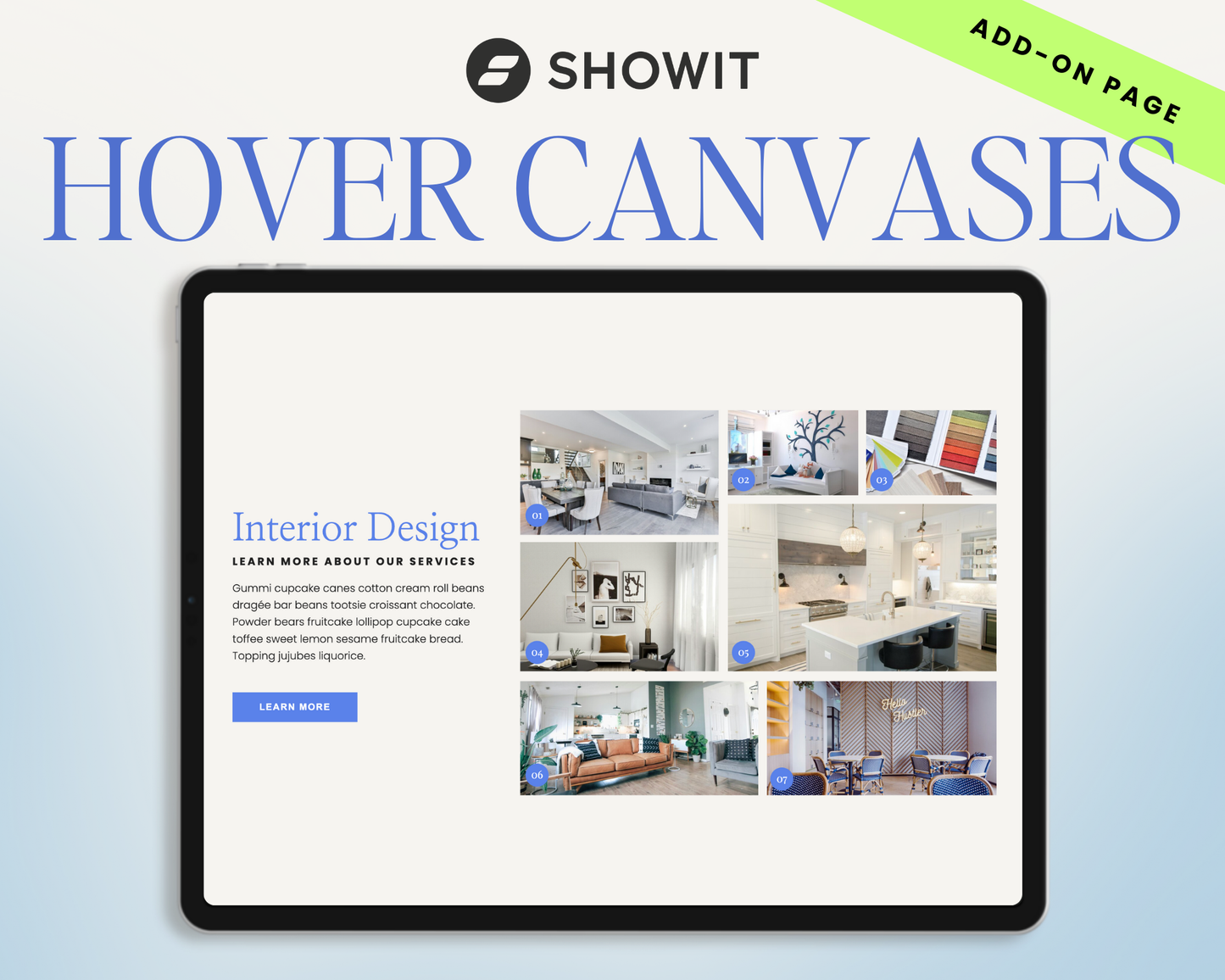 Interactive Hover Canvases